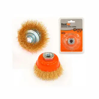 Escova Aço Copo Ondulado 63Mmxm14 Bestfer