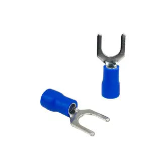 Terminal Forquilha Pré Isolado 1,5X2,5Mm Azul C100