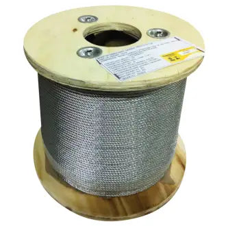 Cabo De Aço 6.4Mm 1/4" 6X7 Alma Fibra Galvanizado 250M Starfer
