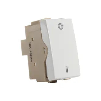 Interruptor 1 Simples S/Placa 10A Modular Branco Margirius