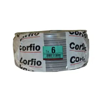 Cabo Flexível 6,0Mm Cinza Corfio C/100