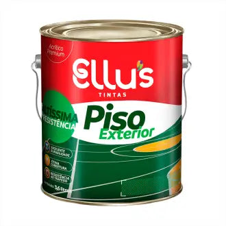Tinta Piso Exterior/Interior Ellus 4X3,6L Amarelo