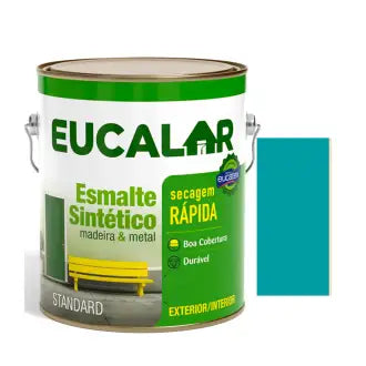 Esmalte 1/4X6 Eucalar Brilhante Azul Mar