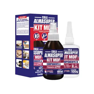Cola Instantânea 100G Almasuper Kit Mdf