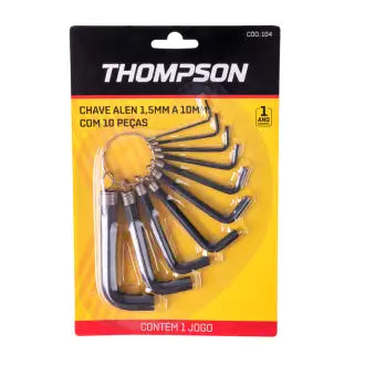 Chave Allen 10 Peças 1,5 A 10Mm Thompson En