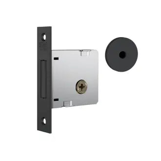 Fechadura Auxiliar Tetra Preto Fosco 1004 Stam