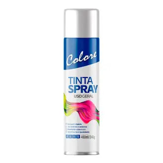 Tinta Spray Metálica Prata 6X400 Colore