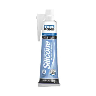 Cola Silicone Acético Transparente 50G Tekbond C24