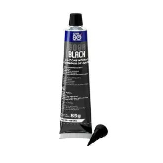 Cola Silicone Alta Temperatura 85G Black Car 80