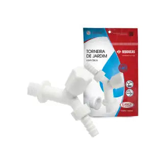 Torneira Plástico Jardim 1128X1/2 Plástica Branca