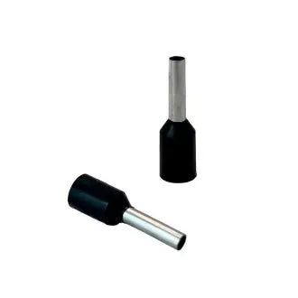 Terminal Tubol Simples Isolado 1,5Mm Preto C100