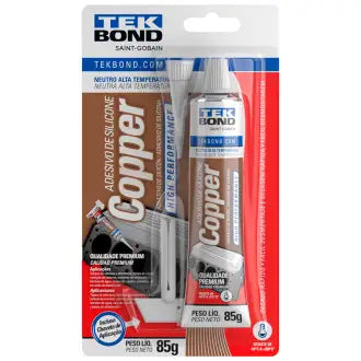 Cola Silicone Alta Temperatura 85G Cobre Tekbond