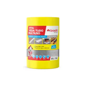 Impermeabilizante Fita 0,20X10m Brasilit Alumínio Rolo