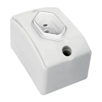 Tomada Sobrepor 20A Retangular Branco 2P+T Perlex C10