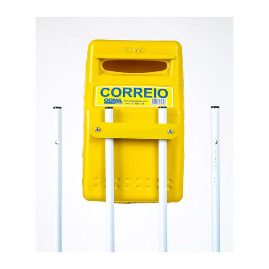 Caixa De Correio Grade Pvc Amarela