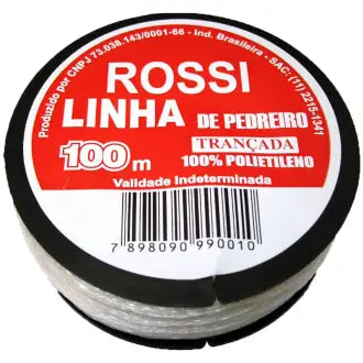 Linha Pedreiro Trançada 100M Branco Rossi