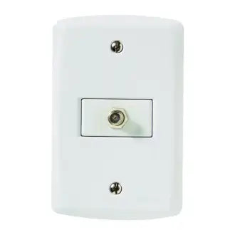 Tomada Tv/Satélite 2X4 Branca Lux2 Tramontina