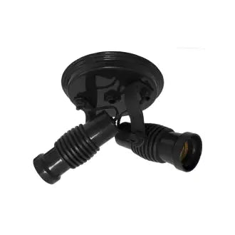 Spot P/2 Lâmpadas 100W Bivolt Preto Luzon