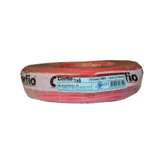 Cabo Flexível 1Kv 6,0Mm Vermelho Corfio C100