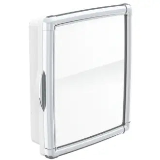 Armário Banheiro 33X36x10 Branco Moldura Cromada