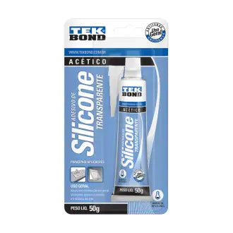 Cola Silicone Acético Transparente 50G Tekbond Em