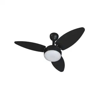 Ventilador Teto Controle Remoto Elluz Preto/Tabaco Bivolt