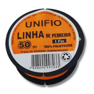 Linha Pedreiro Lisa 50M Laranja Unifio
