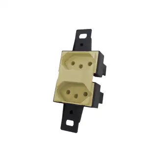 Tomada Condulete Dupla S/Placa 10A Amarela Blux