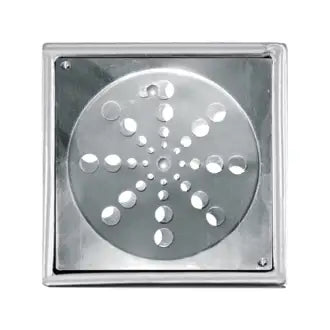 Grelha Quadrada Rotativa Inox C/Caixilho 15X15 En