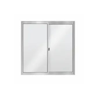 Janela Alumínio 2 Folhas Vidro Liso 1,0Ax1,0 Aluvid