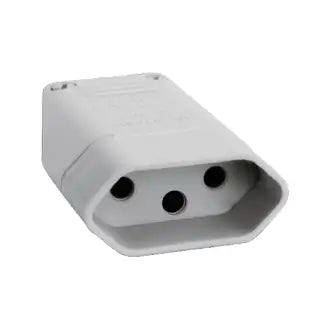 Pino Fêmea 2P+T 10A Branco Perlex C10