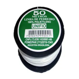 Linha Pedreiro Lisa 50M Branco Unifio