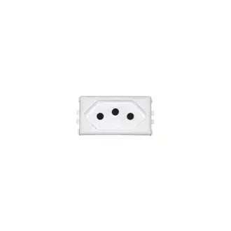 Tomada 20A S/Placa Modular Branca Pluzie