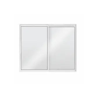 Janela Alumínio 2 Folhas Vidro Liso 1,0Ax1,2 Metalflex