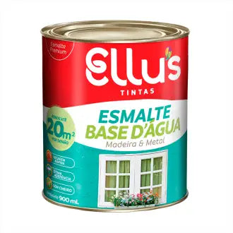 Esmalte 1/4X6 Ellus Base Água Brilhante Vermelho