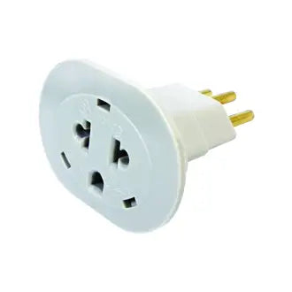 Pino Adaptador 2P+T P/3Pinos Redondo 157 Perlex C10