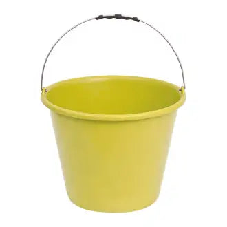 Balde Concreto Plástico 12L Amarelo Terraplast