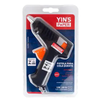 Pistola Cola Quente Bivolt 15W Pequena Yins