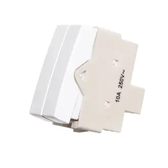 Interruptor 2 Simples S/Placa 10A Modulo Branco Sleek Margiri