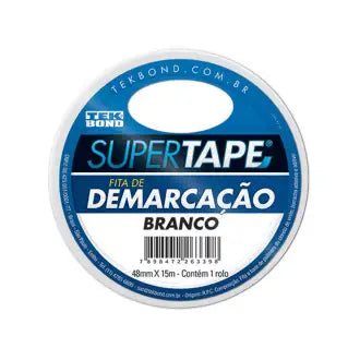 Fita Demarcação Solo Branca 48Mmx15m Tekbond