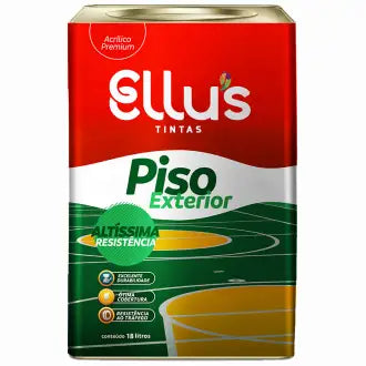 Tinta Piso Exterior/Interior Ellus 18L Cinza Médio