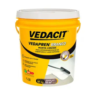 Impermeabilizante P/Lajes Branco 18Kg Vedapren Vedacit