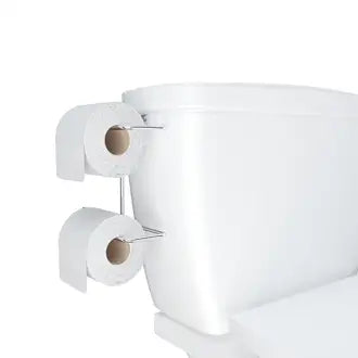 Suporte Papel Higiênico Duplo Caixa Acoplada