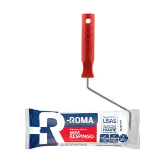 Rolo Lã Sintética 09Cm C/Suporte Roma S/Respingo