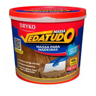 Massa Calafetar Madeira Ipe Veda Tudo 6X400 Dryk