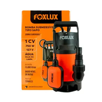 BOMBA AGUA 1CV SUBMERSIVEL 127V FOX A/L
