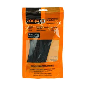 Abraçadeira Nylon 140Mmx2,5 Preta Foxlux C100