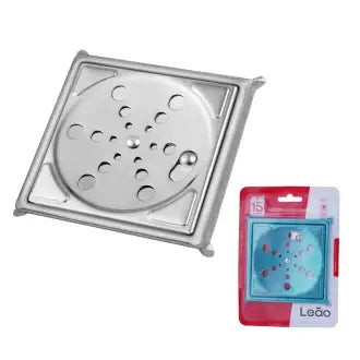 Grelha Quadrado Rotativo Inox C/Caixilho 10X10 Leão