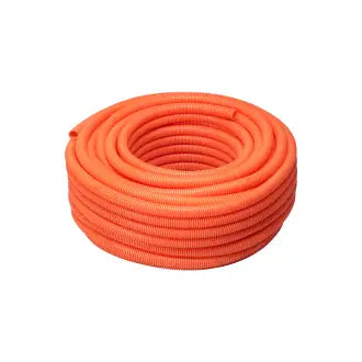 Mangueira Corrugada 1X25m Laranja Krona