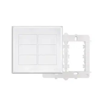Placa 4X4 Cega C/Suporte Branco Fame